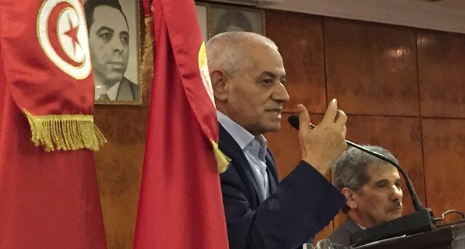 Tunis: Nobel prizewinner Houcine Abbassi encourages ITF trade unionists