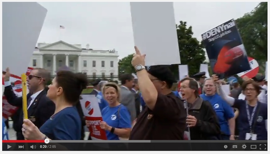 A short video of the #DenyNAI protest rally from AFA-CWA