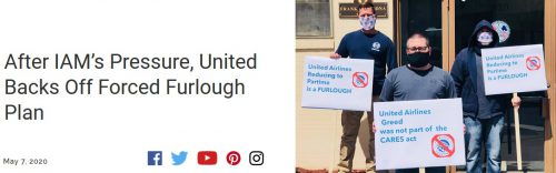 Successful union campaign stops furloughs at United Airlines – for now